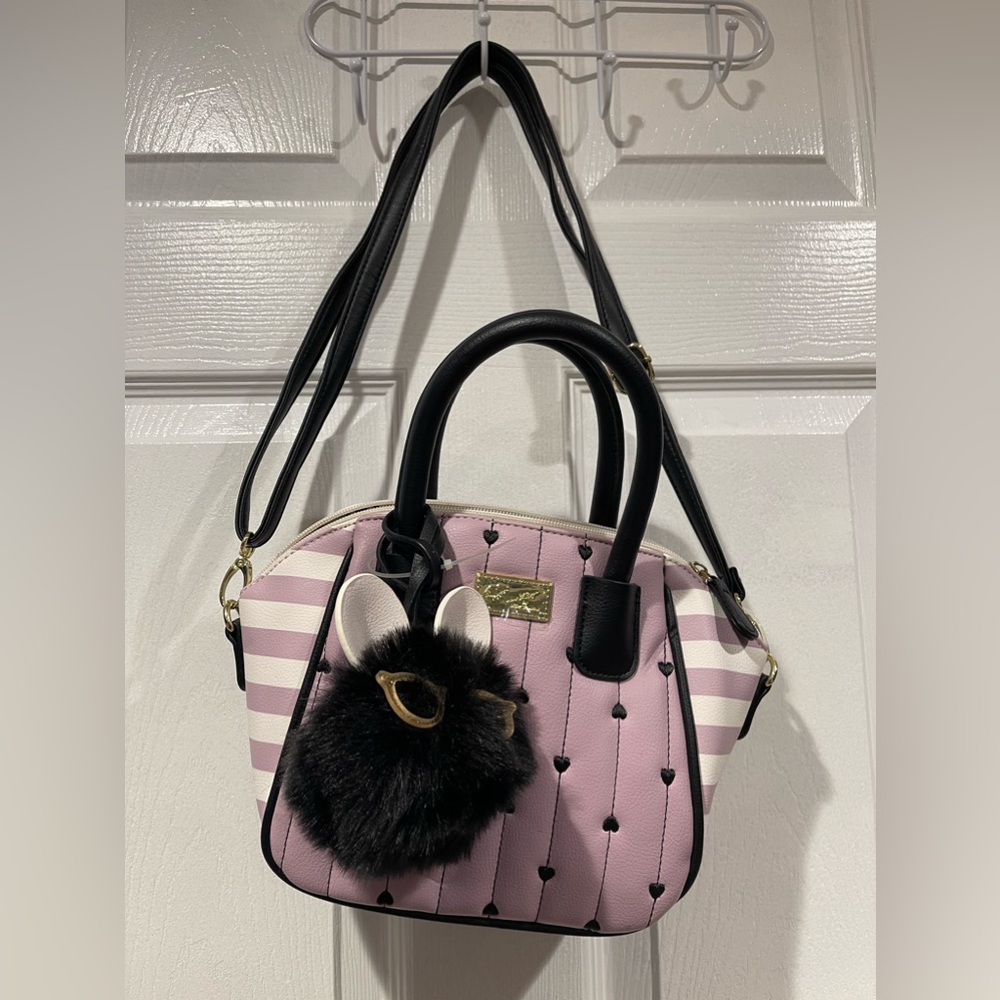 Luv Betsey by Betsey Johnson Lavender Mini Crossbody with Bunny Keychain